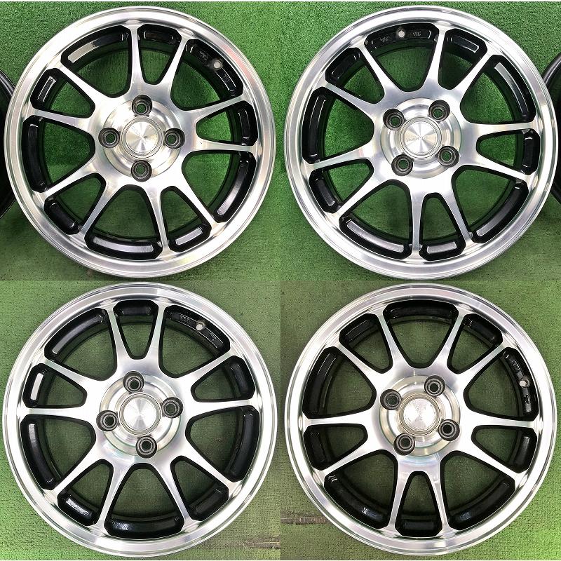 ECO FORME ☆15インチ CRS10 アルミホイール 4本 4穴 PCD:100 IN45