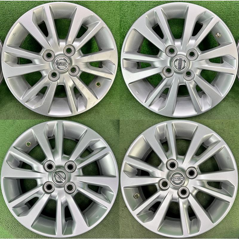 日産（NISSAN） ☆14インチ 純正 中古 アルミホイール 4本 4穴 PCD100 