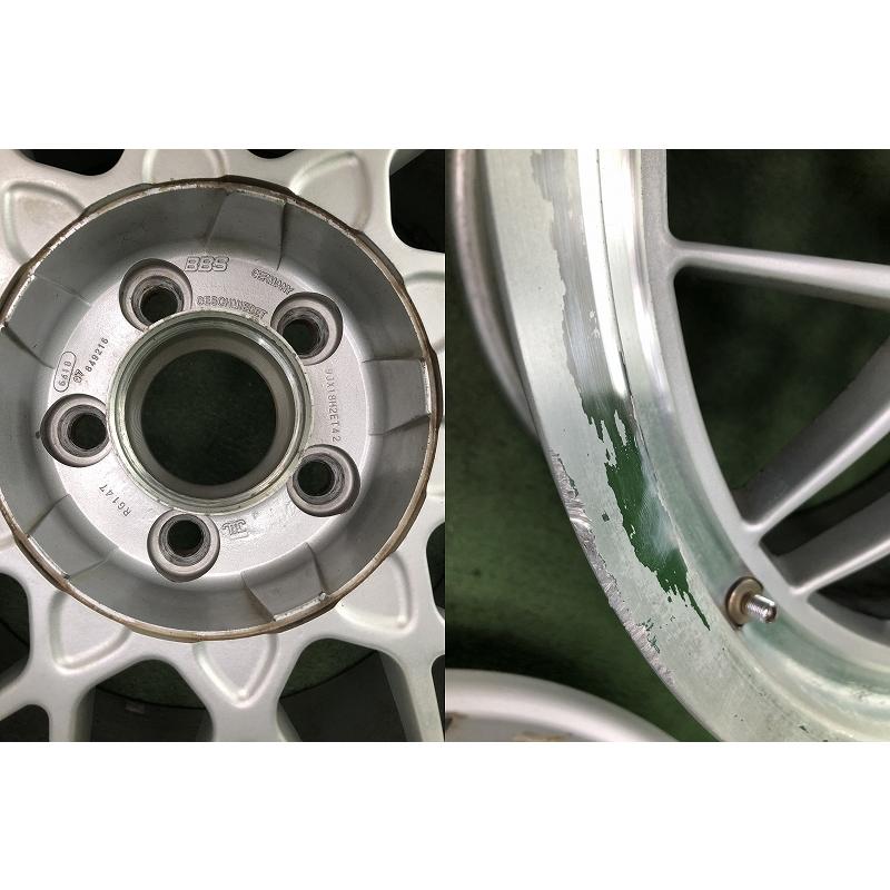 BBS ☆18インチ BBS RG192/RG147 中古 社外 アルミホイール 4本 5穴