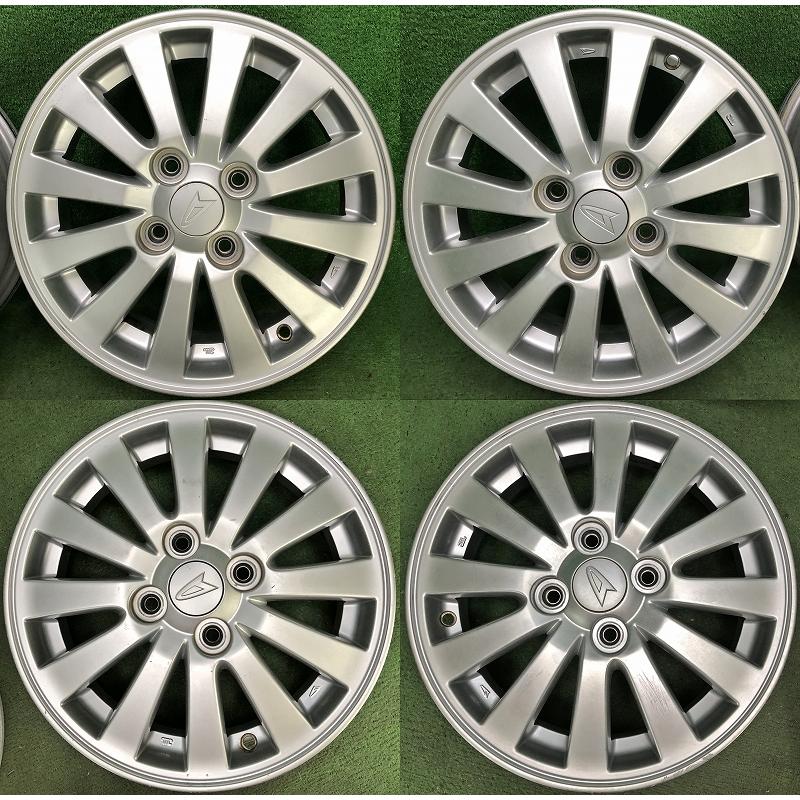 ◇中古ダイハツ純正アルミホイール14インチ　4/100 ダイハツ（DAIHATSU） ☆14インチ 純正 中古 アルミホイール 4本 4穴