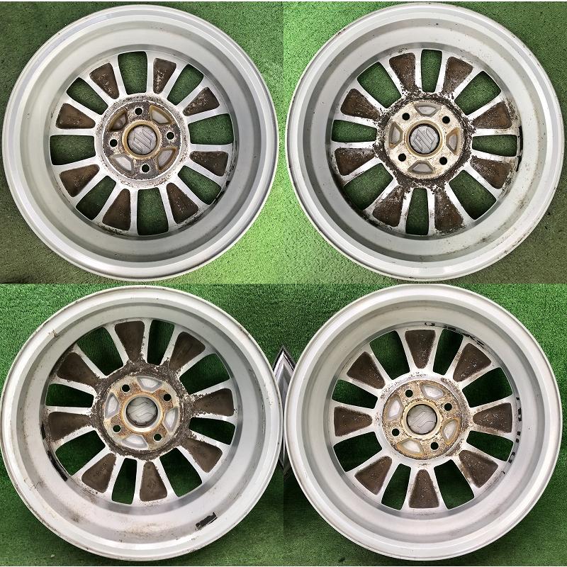 スズキ（SUZUKI） ☆14インチ 純正 中古 アルミホイール 4本 4穴