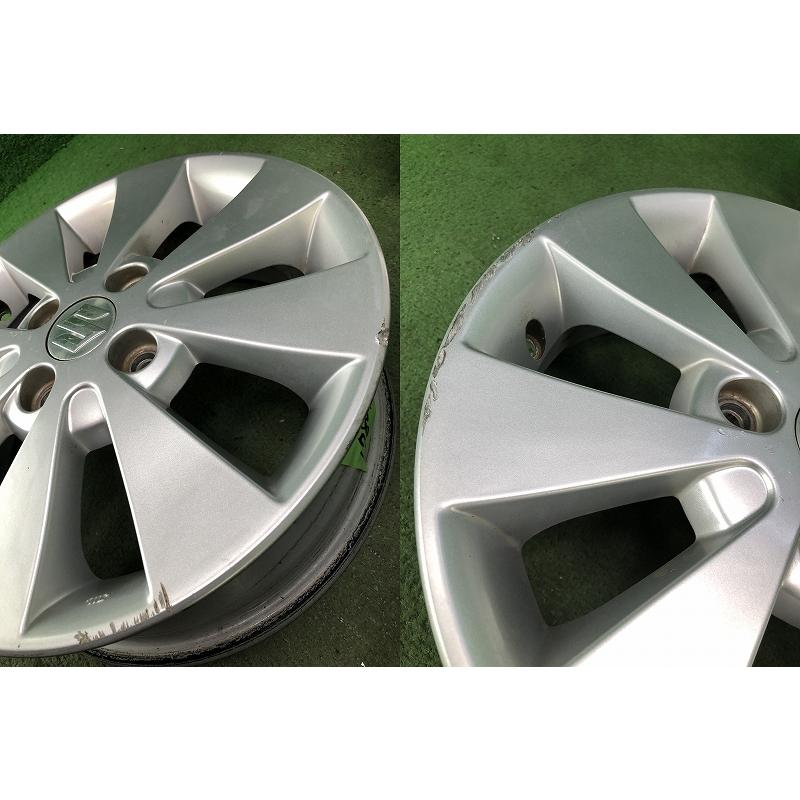 C245　14x4.5J 4穴 PCD100 ホイール 14インチ 4本 スズキ スズキ（SUZUKI） ☆14インチ 純正 中古 アルミホイール 4本 4穴
