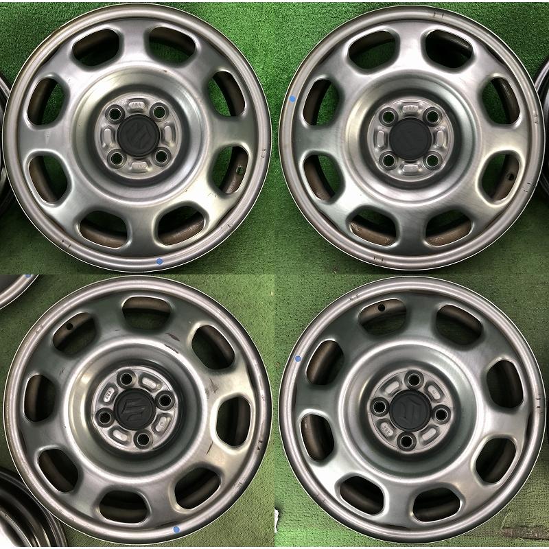 スズキ（SUZUKI） ☆15インチ ハスラー 純正 鉄ホイール 4本 4穴 PCD
