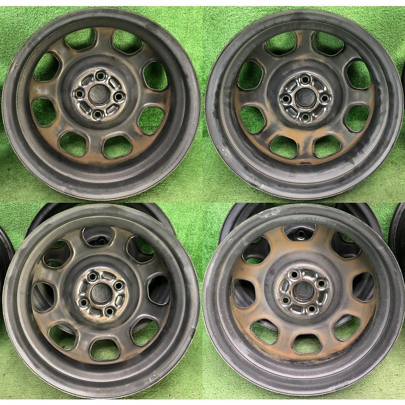 ハスラー15インチ スチールホイール4本 スズキ（SUZUKI） ☆15インチ ハスラー 純正 鉄ホイール 4本 4穴 PCD