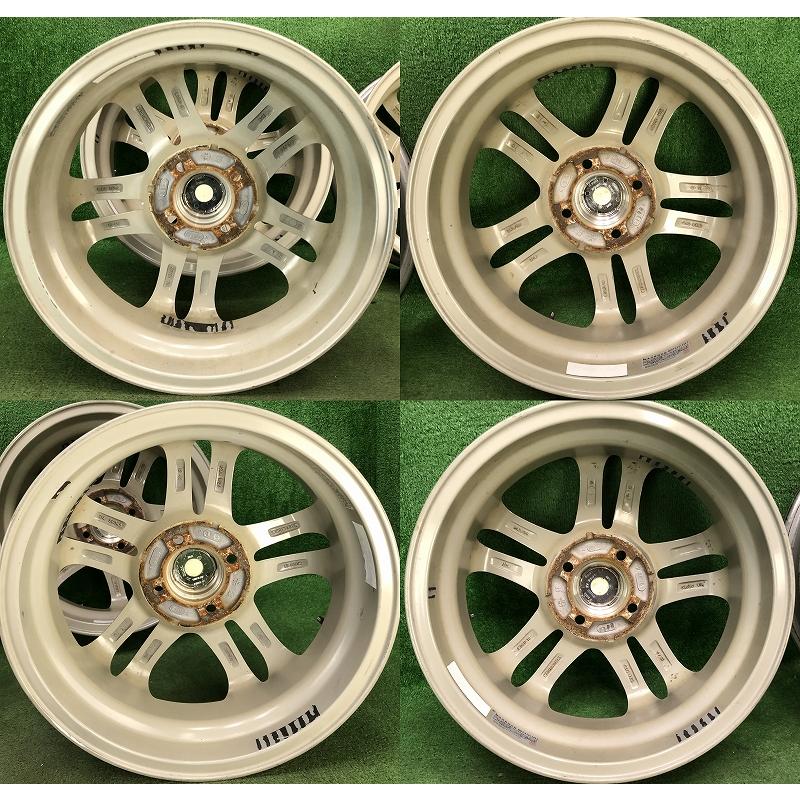 BALMINUM ☆15インチ S5 中古 社外 アルミホイール 4本 4穴 PCD:100