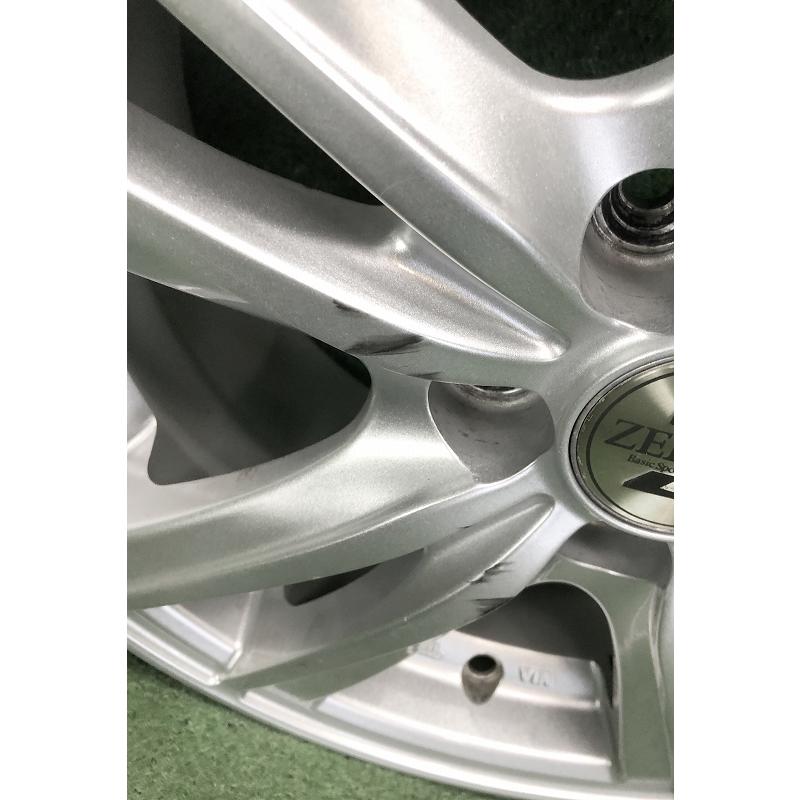 ★15インチ ZEPHYR 中古 社外 アルミホイール 4本 5穴 PCD100 IN45★の画像