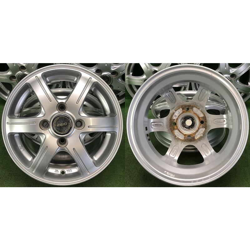 ☆13インチ NEXTA JJ 中古 アルミホイール 4本 4穴 PCD100 IN45