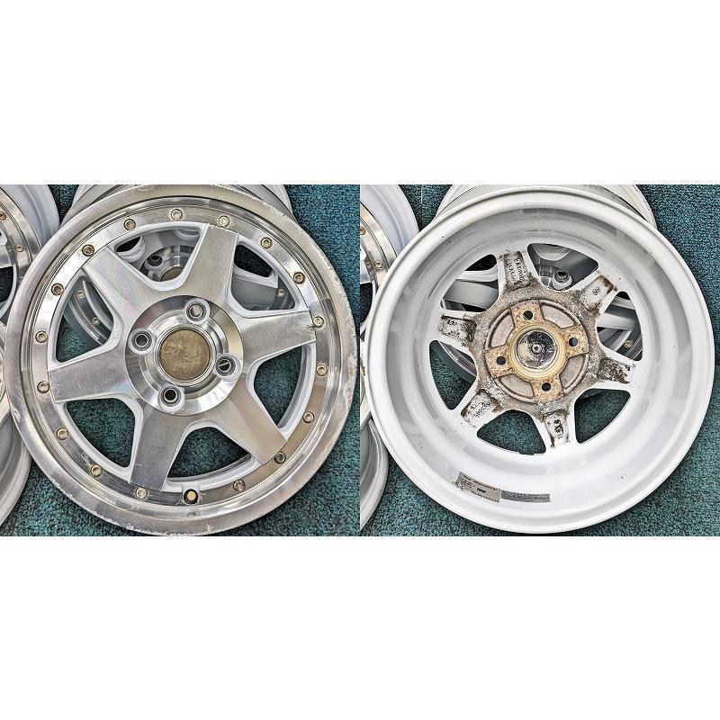 ☆14インチ LONGCHAMP XR4 中古 社外 アルミホイール 4本 4穴 PCD:100