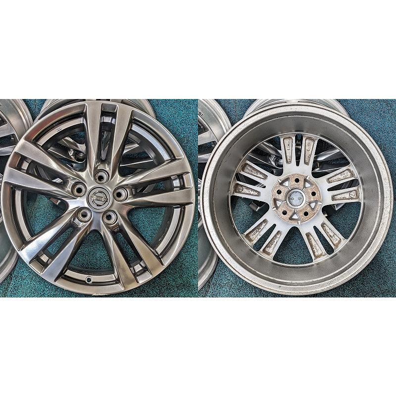 日産（NISSAN） ☆18インチ 中古 純正 アルミホイール 4本 5穴 PCD114