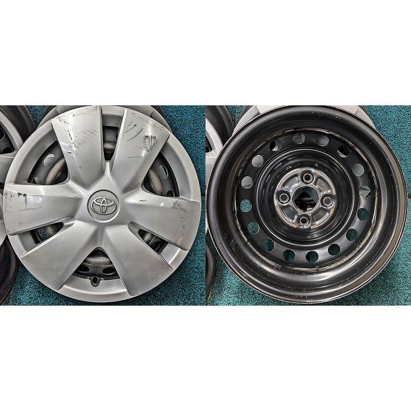 トヨタ（TOYOTA） ☆14インチ 中古 鉄ホイール 4本 4穴 PCD100 IN39