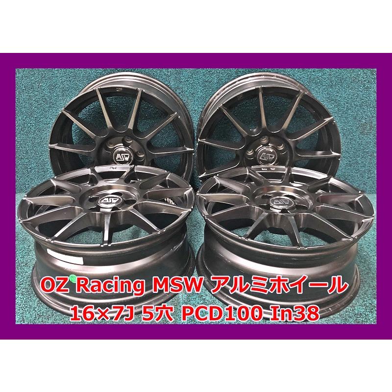 OZ Racing ☆16インチ OZ Racing MSW 社外 中古 アルミホイール 4本 5