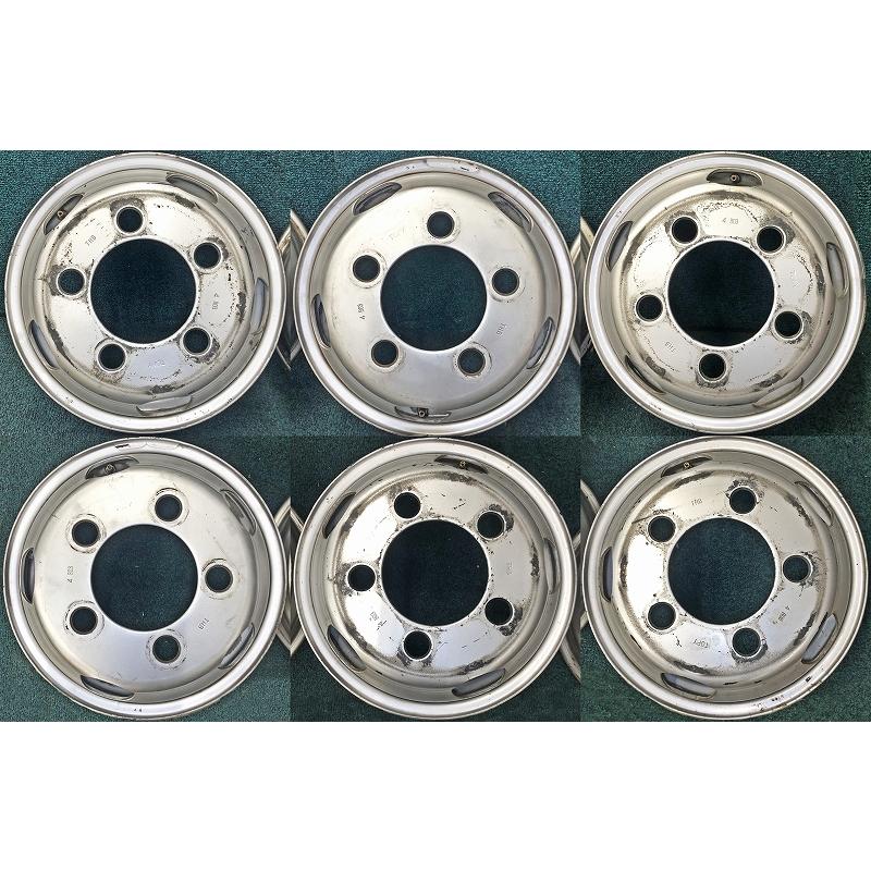 TOPY製 トラックホイール THB 15インチ 6本 5J5HPCD203.2+116.5 エルフ等　(SHD052) TOPY製 トラックホイール THB 15インチ 6本 5J5HPCD203.2+116.5 エルフ