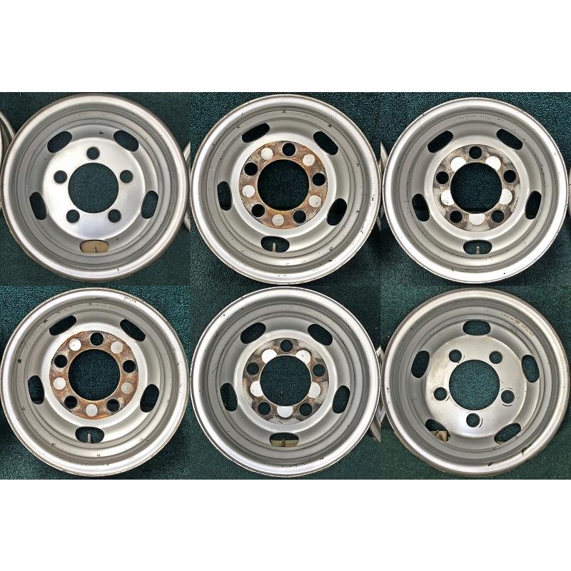 ☆15インチ 中古 TOPY 鉄ホイール 6本 5穴 PCD:203.2 IN110 ハブ 