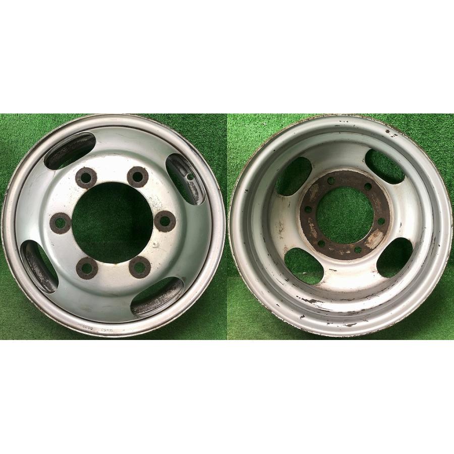 ☆14インチ 中古 鉄ホイール 6本 6穴 PCD:170 IN108(実寸) ハブ132mm 