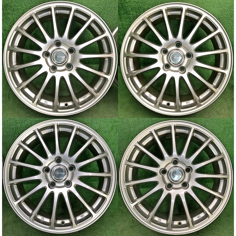 ECO FORME ☆17インチ SE-12 中古 社外 アルミホイール 4本 5穴 PCD
