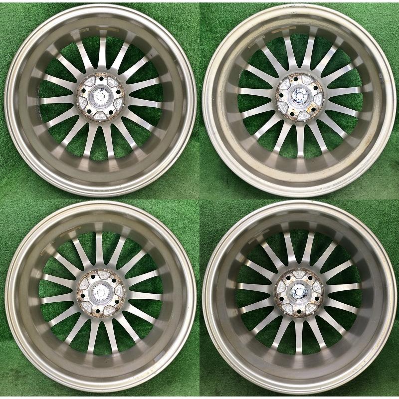 ECO FORME ☆17インチ SE-12 中古 社外 アルミホイール 4本 5穴 PCD
