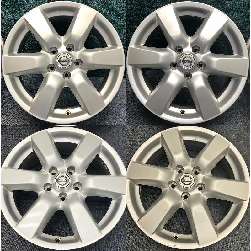 日産（NISSAN） ☆17インチ 純正 中古 アルミホイール 4本 5穴 PCD 