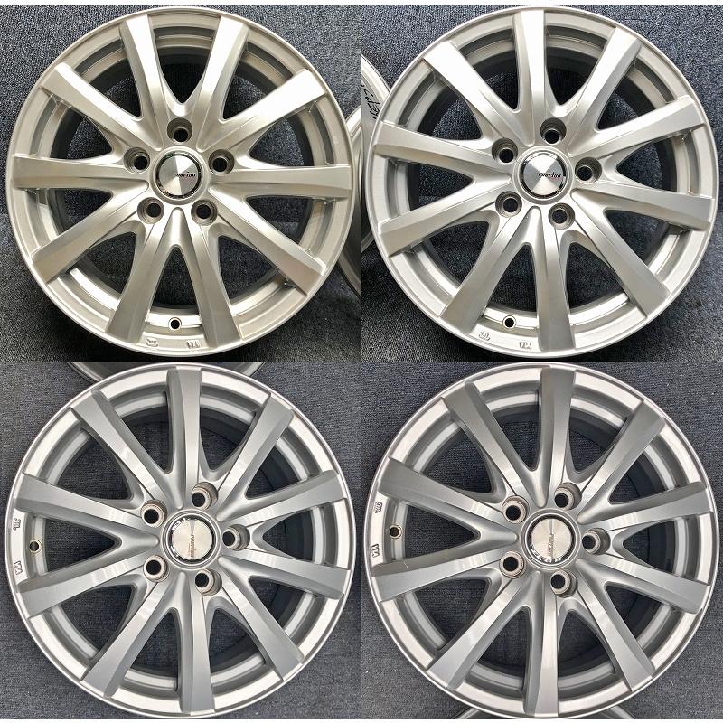 ☆16インチ ravrion 中古 社外 アルミホイール 4本 5穴 PCD:114.3 IN39 
