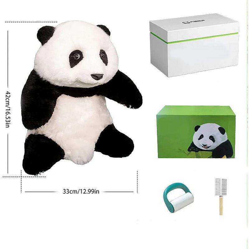 パンダのぬいぐるみがリアルでリアル、パンダの恋人へのパンダギフト、装飾、完全手作りのパンダぬいぐるみ 手作りぬいぐるみ 「ぬいぐるみ」豆しば三兄弟つれてって！マスコット（120個入）