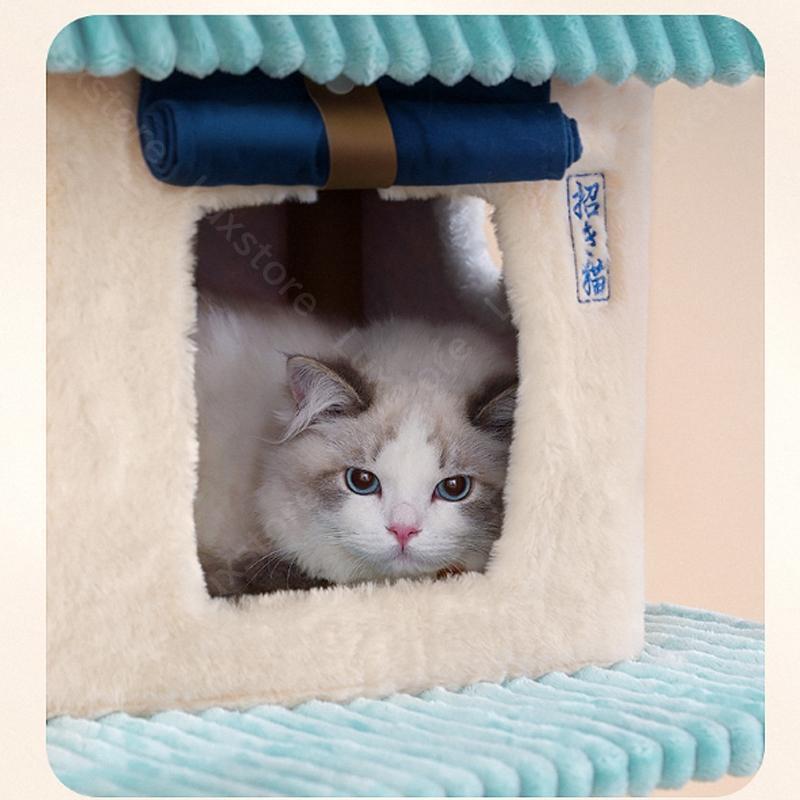 ★レア物 新品未開封 キャットタワー スリム おしゃれ 北欧 据え置き 置き型 安定感 シンプル 大型猫 小型 小型猫 運動不足 和風 おもちゃ 省スペース 組立簡単 【2059940516】(11091円)