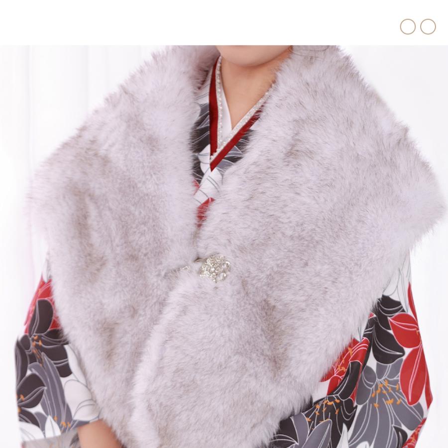 フェイクファーショール ショール ファー 成人式 振袖 和装 毛皮