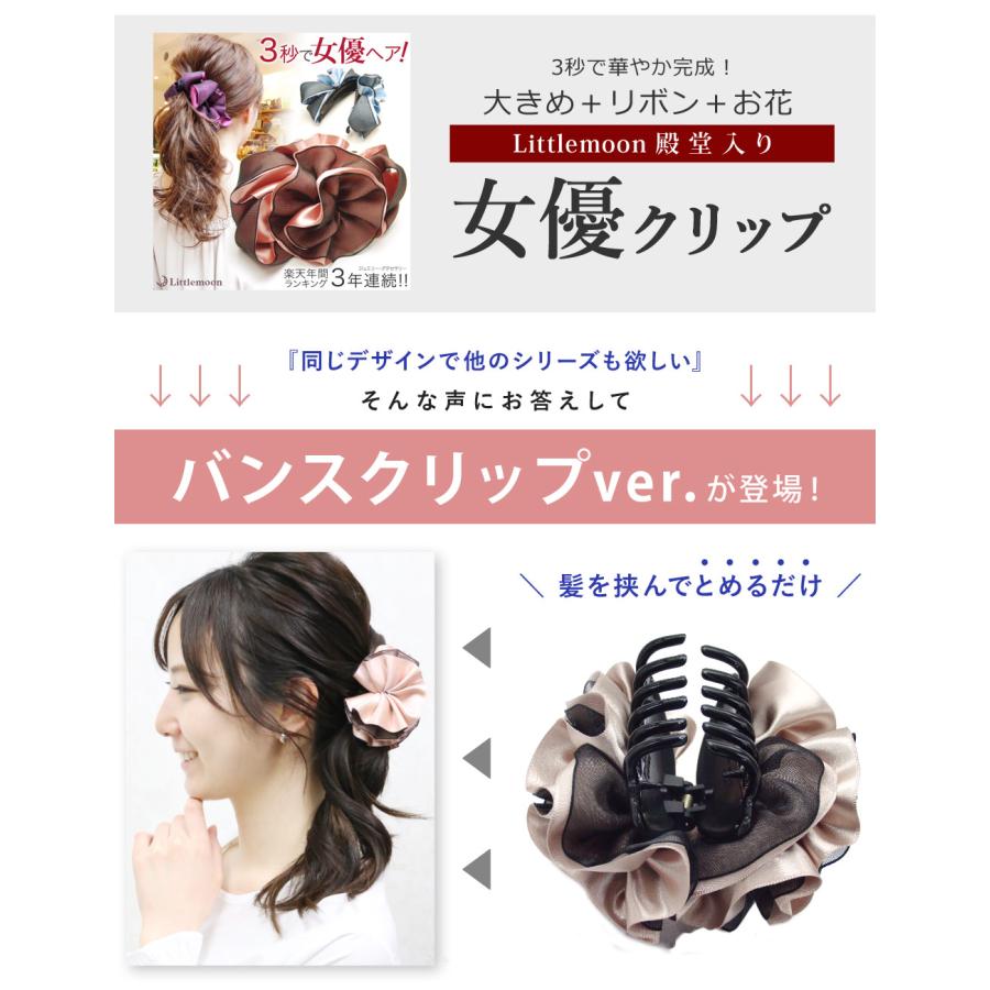 リトルムーン（Littlemoon） バンスクリップ レディグレース 大ぶり