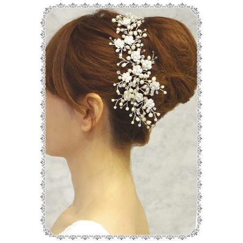 ヘッドドレス Blanc Beaute コーム ティエール ヘアアクセ ウエディング ブラン ボーテ_1