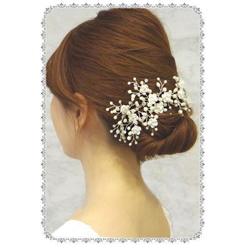 ヘッドドレス Blanc Beaute コーム ティエール ヘアアクセ ウエディング ブラン ボーテ_2