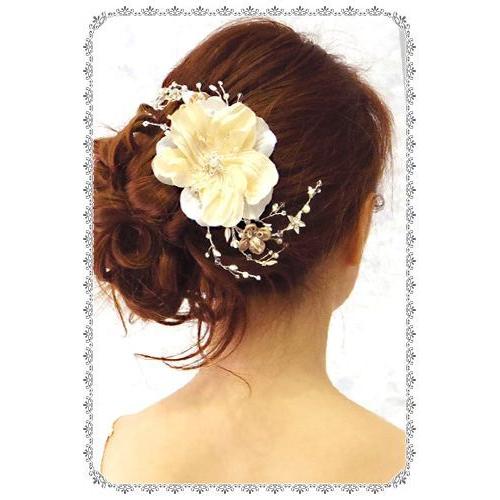 ヘッドドレス Blanc Beaute コーム ウィズリー ヘアアクセ ウエディング ブラン ボーテ_1