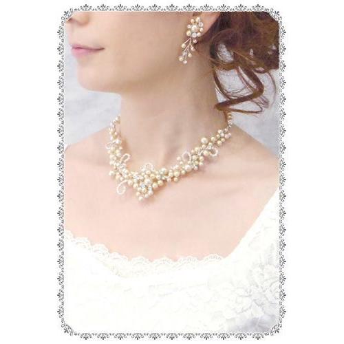 Blanc Beaute イヤリング ネックレス フィアラ パール クリスタル アクセサリー ジュエリー_1