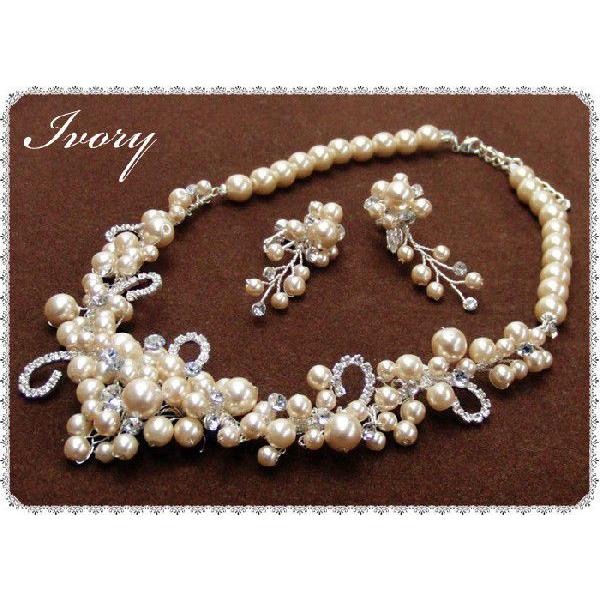 Blanc Beaute イヤリング ネックレス フィアラ パール クリスタル アクセサリー ジュエリー_2