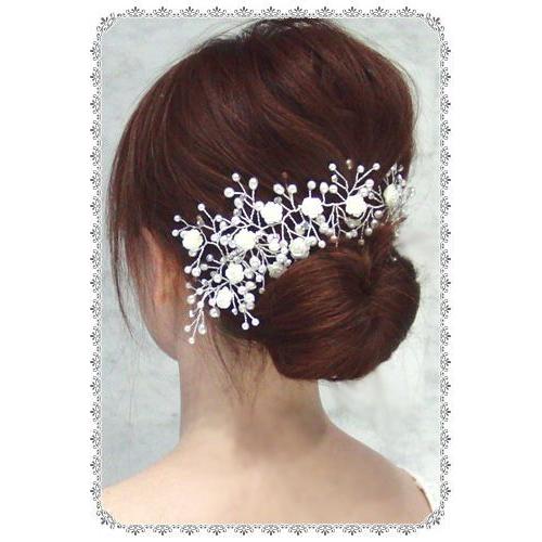 ヘッドドレス Blanc Beaute コーム ミラマーレ　ヘアアクセサリー ウエディング ブラン ボーテ_1