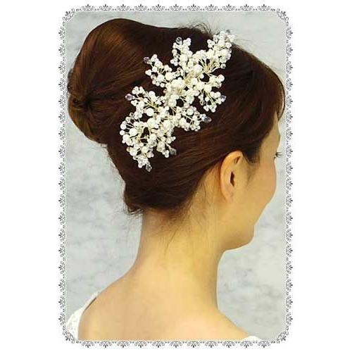 ヘッドドレス Blanc Beaute コサージュクリップ ルクレア　ヘアアクセサリー ウエディング ブラン ボーテ_2