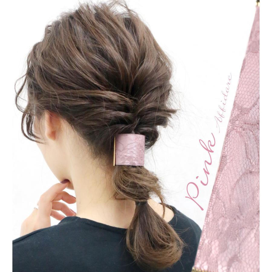 レジンドライフラワーヘアゴムブローチポニーフックNo.133