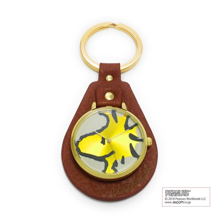 PEANUTS（ピーナッツ）レザー キーチェーンウォッチ WOODSTOCK ウッドストック PNT0072 PNT0072LM