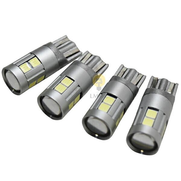 バラ売り可　T10 LED ライト　9連　水色　ライトブルー　車　バイク 青白い】4球セット T10 LED T16 9連 9000k ポジション・バック球 太い