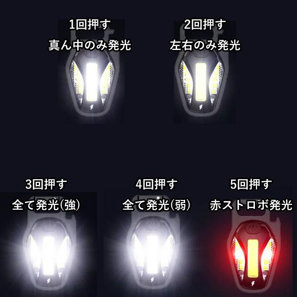 2個セット 5モード搭載 投光器 超小型 充電式 LEDライト 防災グッズ 懐中電灯 ランタン 最強 停電 作業灯 ワークライト マグネット 吊り下げ USBタイプC LED｜lmmc｜06