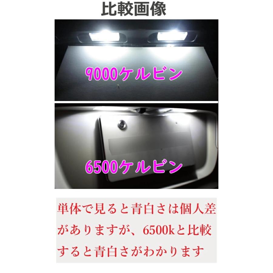 [ 青白い ]  【1球】 SUZUKI スズキ セルボ HG21S　ナンバー灯に最適 LED T10 軽自動車 9000k ホワイト 【無極性】 ライセンスランプ | スズキ | 03