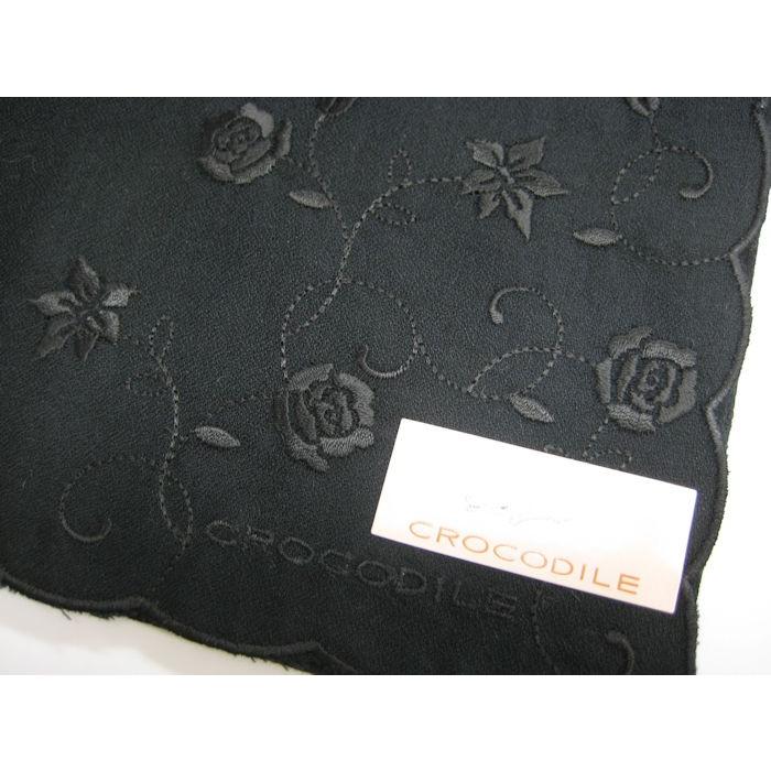 ハンカチ レディース 白 黒 フォーマル クロコダイル バラ 花刺繍 レース 無地 冠婚葬祭 結婚式 ウエディングドレス ブランド 婦人 メール便 エルナチュール ヤフーショップ 通販 Yahoo ショッピング