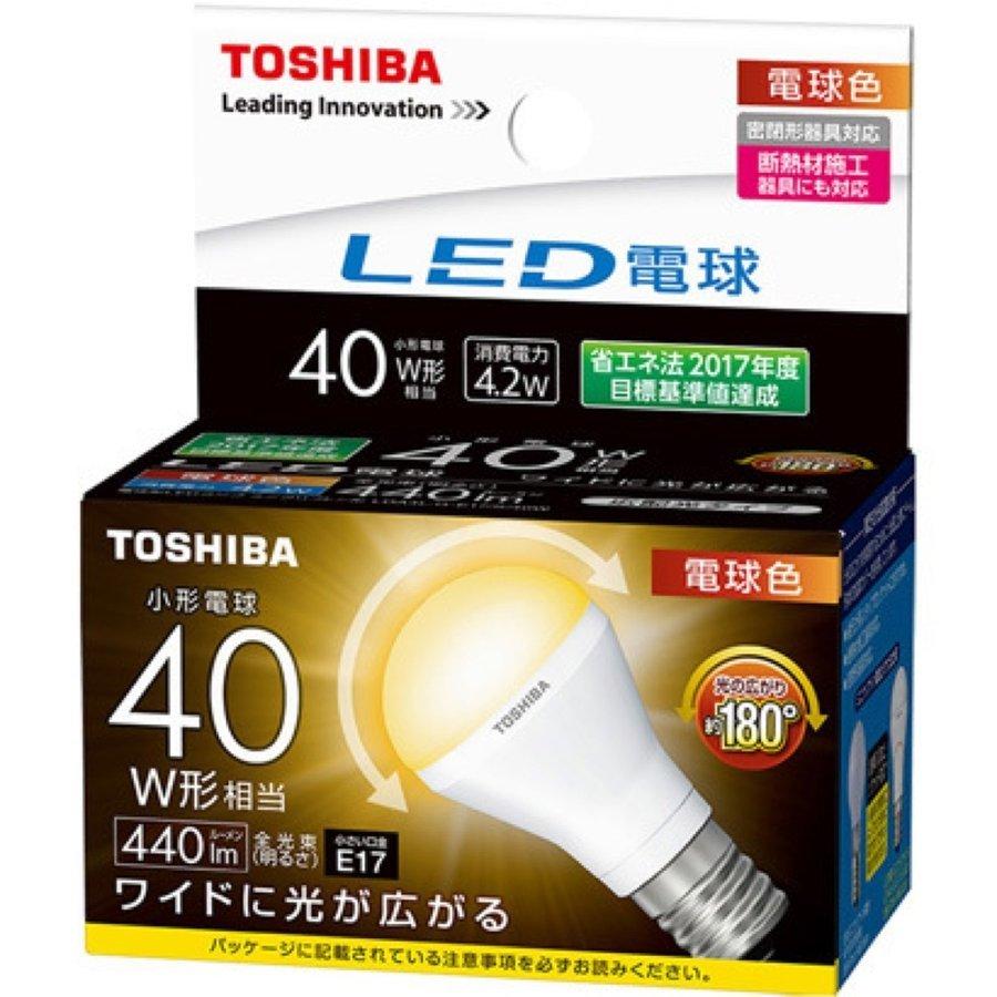 即日発送 東芝 LDA4L-G-E17/S/40W LED電球 ミニクリプトン形 40W LDA4L