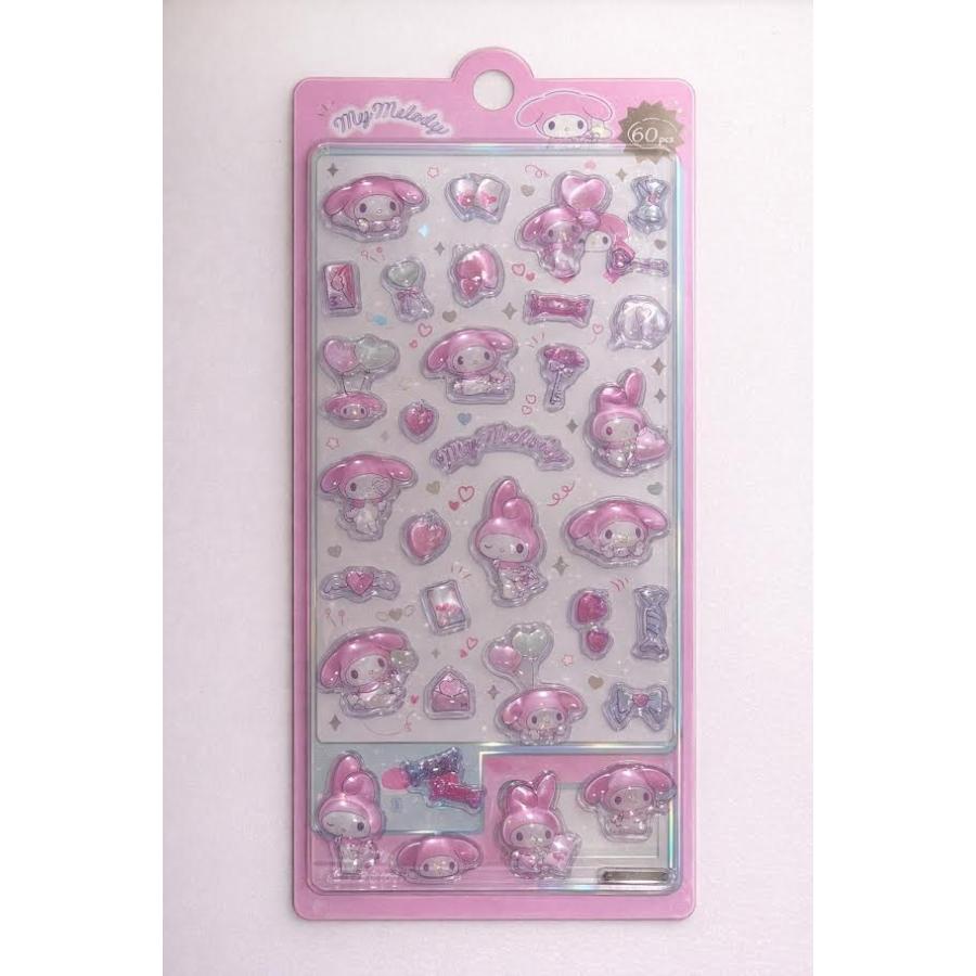 マイメロディ　サンリオ　平成レトロ　ラインストーン　ぷっくりシール 平成レトロ マイメロ ストーンつきぷっくりシール サンリオ レア 希少