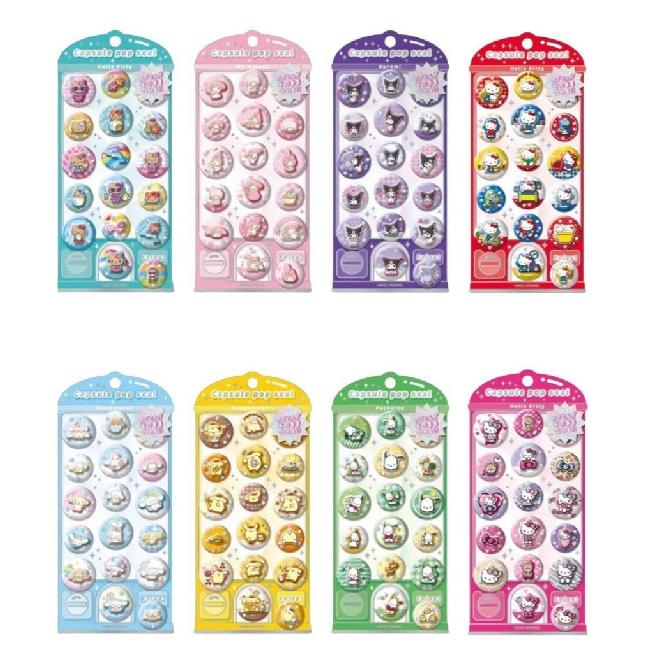 サンリオキャラクターズ カプセルポップシール キティレトロ キティ