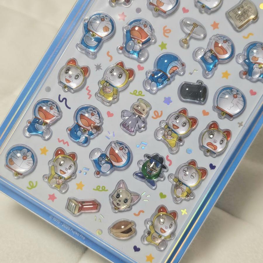 ラッピング対応 ドラえもん ぷっくり シール ステッカー 韓国限定 正規