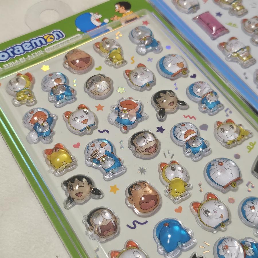 ラッピング対応 ドラえもん ぷっくり シール ステッカー 韓国限定 正規