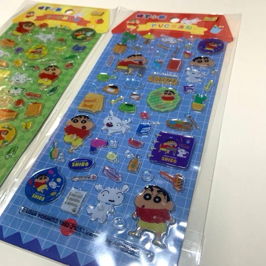 ラッピング対応 クレヨンしんちゃん ぷっくり シール ステッカー 3D