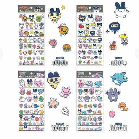 カミオジャパン たまごっち 4サイズステッカー シール まめっち めめっ
