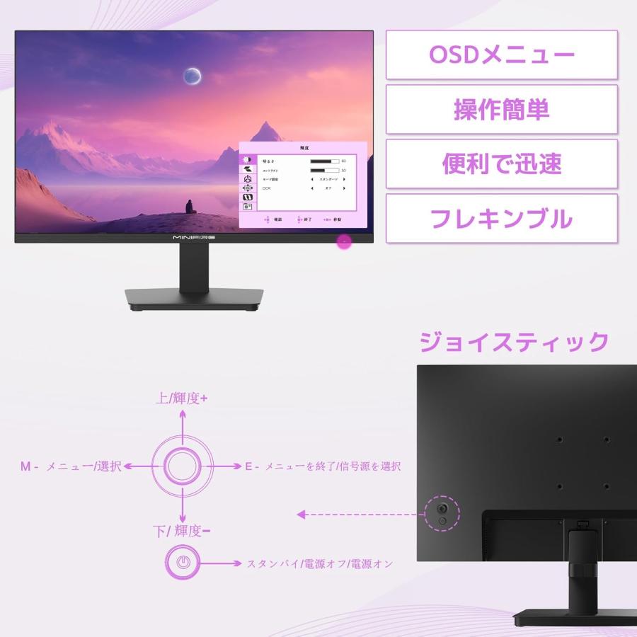 Minifire モニター 24インチ ディスプレイ フルHD 100Hz ブルー Minifire モニター 24インチ ディスプレイ フルHD 100Hz ブルー