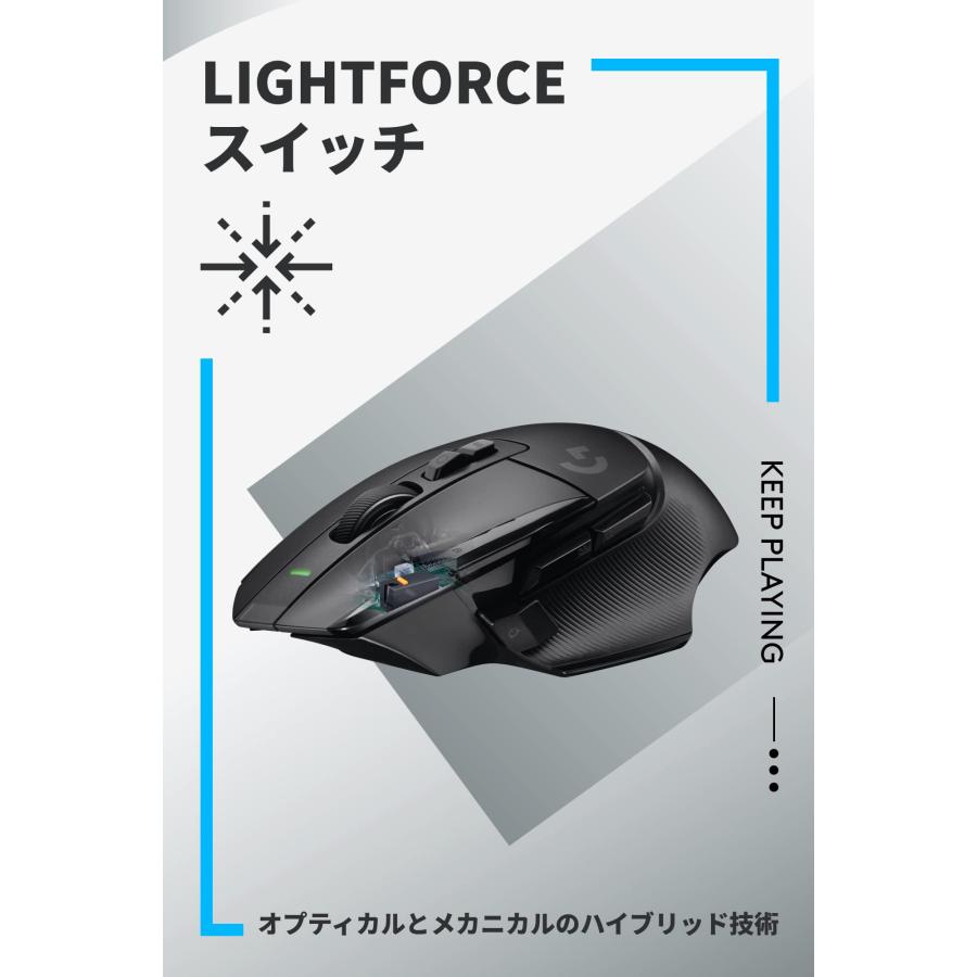 Logicool G(ロジクール G) G502 X LIGHTSPEED ワイヤレス ゲーミングマウス HERO｜loandlu｜02