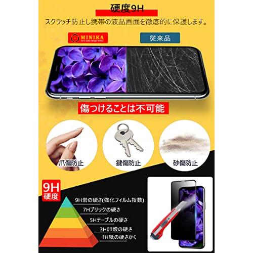 【覗き見防止】 iphone11 ガラスフィルム のぞき見防止 iphone XR のぞき見防止｜loandlu｜04