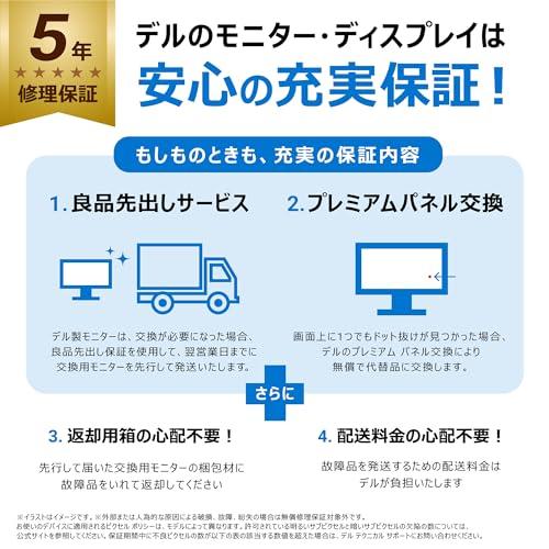 Dell U2723QE-A 27インチ 4K USB-Cハブモニター(5年間無輝点交換 Dell U2723QE-A 27インチ 4K USB-Cハブモニター(5年間無輝点交換